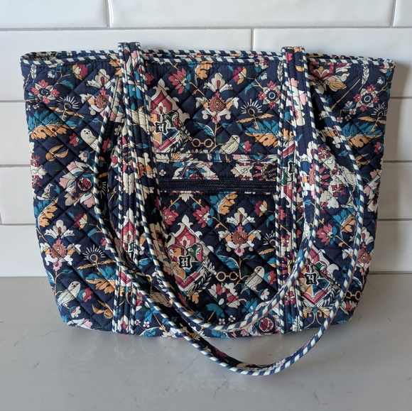 Vera Bradley Handbags - Harry Potter X Vera Bradley Home To Hogwarts Blue Quilted Bag Cloth Washable